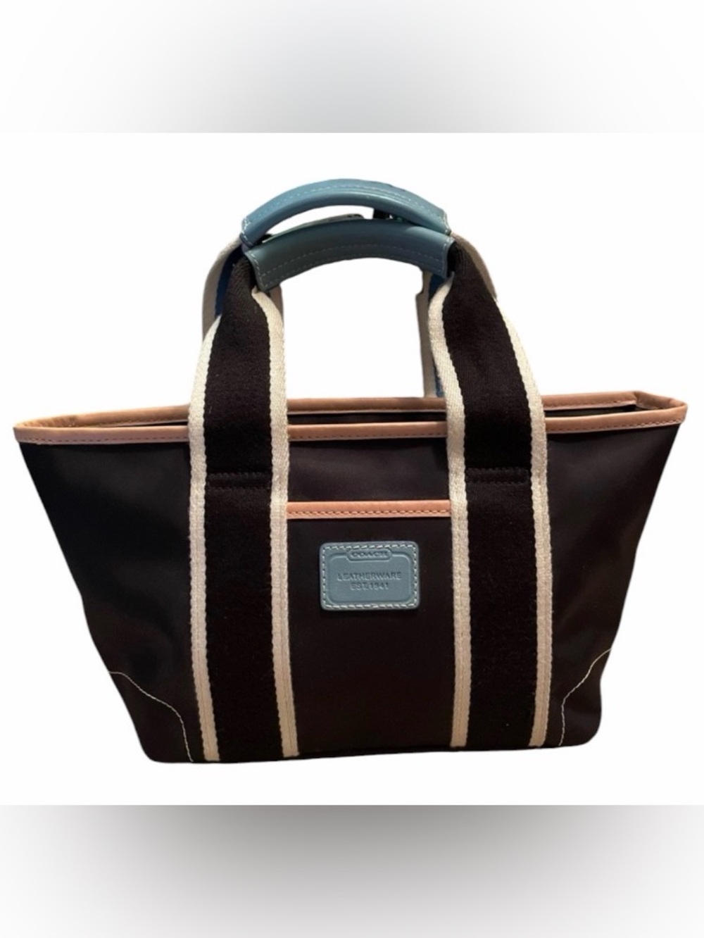 Vintage Coach Hamptons Mini Weekend Nylon Mini Tote Bag